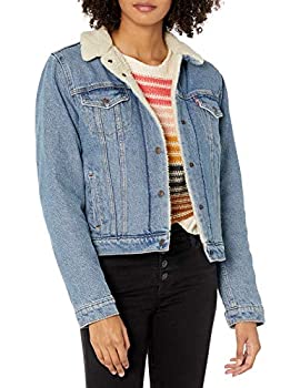 【中古】【輸入品・未使用】Levi's Women's Original Sherpa Trucker Jackets%カンマ% Divided Blue%カンマ% Large 【中古】【輸入品・未使用】Levi's Women's Original Sherpa Trucker Jackets%カンマ% Divided Blue%カンマ% Large