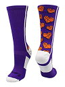 【中古】【輸入品・未使用】MadSportsStuff Crazy Love バスケットボール ハート クルーソックス M パープル