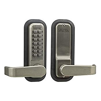 【中古】【輸入品・未使用】Lockey USA レバーハンドル 機械式プッシュボタンロック 2835SN 1