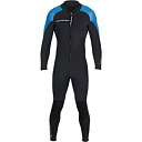 【中古】【輸入品・未使用】メンズThermoprene Proウェットスーツ3?mm Front Zip Fullsuitブラック/ブルー
