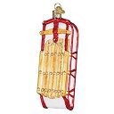 【中古】【輸入品・未使用】Old World Christmas Kids Toy Collection 吹きガラス オーナメント クリスマスツリーのそり