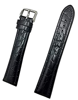 【中古】【輸入品・未使用】22?mm Extra Long、ブラック、中、ソフトパッド入り、ラウンドクロコグレインレザーバンド 【中古】【輸入品・未使用】22?mm Extra Long、ブラック、中、ソフトパッド入り、ラウンドクロコグレインレザーバンド