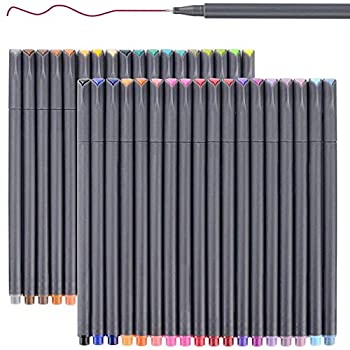 yÁzyAiEgpz(36 Colors) - Smart Coloured Pens for Bullet Journal Planner 2018-2019%J}% Fine Point Pens Fine Tip Drawing Pens Colourful Markers for