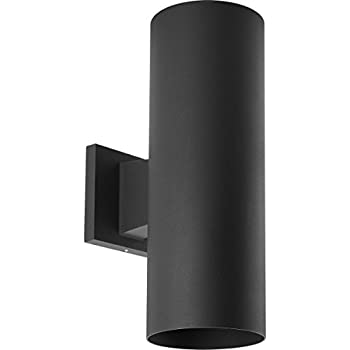 Progress Lighting P5675-31 5-Inch Up/Down Cylinder with Heavy Duty Aluminum Construction and Die Cast Wall Bracket Powder Coated Finish