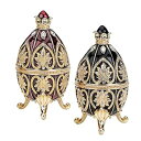 楽天スカイマーケットプラス【中古】【輸入品・未使用】Design Toscano Alexander Palace Collection Faberge-Style Enameled Eggs％カンマ％ Polotsk and Nevsky by Design Toscano