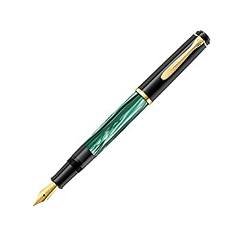 yÁzyAiEgpzPelikan Elegance Stylo plume de luxe Souverain M200 Pointe Fine Noir/Vert