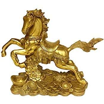【中古】【輸入品・未使用】真鍮お金RunningHorseStatuesChineseハンドメイドFigurinesホームDecorCollectibleギフトbs041