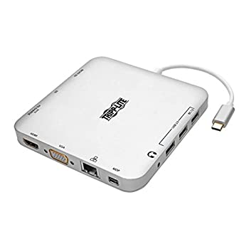 【中古】【輸入品・未使用】Tripp Lite USB Cドッキングステーション（USBハブ付き）mDP HDMI VGA GbE PD 4K、30Hzで充電