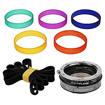 šۡ͢ʡ̤ѡArtFX ColorFlare FUSION Smart Adapter Compatible with Canon EOS (EF/EF-S) D/SLR Lens to Sony Alpha E-Mount Camera Body - Light Leak/Fla