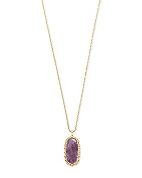 【中古】【輸入品・未使用】Kendra Scott マクラメ リード ロングペンダントネックレス パープルミカ 14Kゴールドメッキ 【中古】【輸入品・未使用】Kendra Scott マクラメ リード ロングペンダントネックレス パープルミカ 14Kゴールドメッキ
