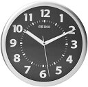 【中古】【輸入品 未使用】Seiko Wall Clock Silver-Tone Metallic Case Luminous Numerals