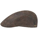 【中古】【輸入品・未使用】ステットソンマディソンレザーフラットキャップメンズ| Jtogo.jpアイビーハット夏のピーク、裏地夏 - 冬|ビスタプリントM(56...