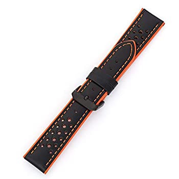 【中古】【輸入品・未使用】Hadley-Roma MS-755 オレンジ 20mm メンズ 本物のカーフスキンレザー腕時計バンド 【中古】【輸入品・未使用】Hadley-Roma MS-755 オレンジ 20mm メンズ 本物のカーフスキンレザー腕時計バンド