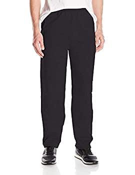 【中古】【輸入品・未使用】Hanes Men's Ecosmart Open Leg Fleece Pant with Pockets%カンマ% Black%カンマ% XL