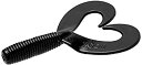 【中古】【輸入品・未使用】Zoom Bait ファットアルバート ツインテールベイト 10個パック ブラック 3.5インチ
