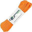 【中古】【輸入品・未使用】PARACORD PLANET タイプIII 550パラコード 25フィート ネオンオレンジ