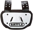 yÁzyAiEgpzBattle Sports Football Back Plate (White/Black%J}% Adult)