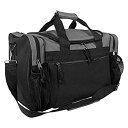 【中古】【輸入品・未使用】(ダリックス) DALIX 17インチ ダッフルバッグ フロントメッシュポケット2個付き ブラック/ゴールド/グレー/ダークグリーン/...