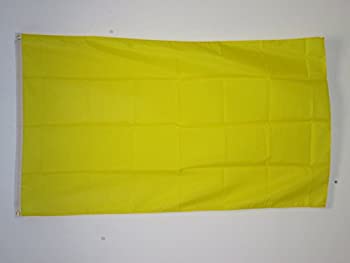 【中古】【輸入品・未使用】AZ FLAGプレーンイエローフラッグ2 'x 3' - イエローソリッドカラーフラグ60 x 90 cm - バナー2x3 ft
