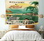 šۡ͢ʡ̤ѡ(150cm W By 100cm L%% Multi 16) - Beach Tapestry Ocean 1950s Decor by Ambesonne%% Nostalgic Welcome to Cuba Artsy Print with Clas