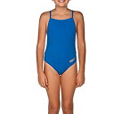 【中古】【輸入品・未使用】Arena Girl 's Mast MaxlifeシンストラップオープンRacer Back One Piece Swimsuit ブルー(4)