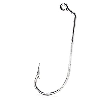 šۡ͢ʡ̤ѡ(Size 8/0) - Mustad 34184D Classic O'Shaughnessy 60-Degree Bend Extra Long Shank Forged Duratin Jig Hook (100-Pack)