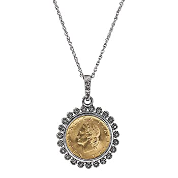 【中古】【輸入品・未使用】American Coin Treasures Miss Italy イタリアン20リラコインペンダントネックレス イタリアン20リラ シルバートーンペンダント ブロッサムベゼ 【中古】【輸入品・未使用】American Coin Treasures Miss Italy イタリアン20リラコインペンダントネックレス イタリアン20リラ シルバートーンペンダント ブロッサムベゼ