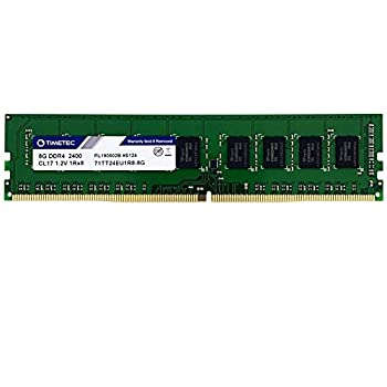 【中古】【輸入品・未使用】Timetec Hynix IC 8GB DDR4 2400MHz PC4-19200 アンバッファード ECC 1.2V CL17 1Rx8 シングルランク 288 ピン UDIMM サーバー・メモリー RAM モ