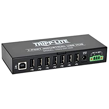 šۡ͢ʡ̤ѡTripp Lite 7-Port Rugged Industrial USB 2.0 Hi-Speed Hub w 15KV ESD Immunity - Hub - 7 x USB 2.0 - DIN rail mountable%% wall-mountab