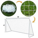 【中古】【輸入品・未使用】BenefitUSA Nets forポータブルサッカーゴールドア12?' x 6?' Soccer Net Nelonスポーツトレー...