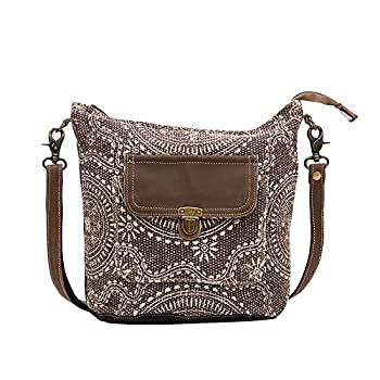 【中古】【輸入品・未使用】Myra Bag インディゴ アップサイクル キャンバス&レザー ショルダーバッグ S-1451