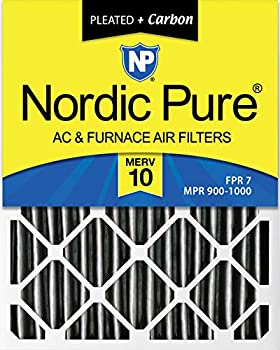 【中古】【輸入品・未使用】Nordic Pure 12?x 24?x 4pm10?C-1プリーツMERV 10?PlusカーボンAC炉フィルタ1パック、12?x 24?x 4?%ダブル..