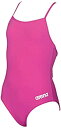 【中古】【輸入品・未使用】arena Girl's Master MaxLife Sporty Thin Strap Racer Back Onepiece Swimsuit%カンマ% Fresia Rose/White%カンマ% 8 Years/Size 24