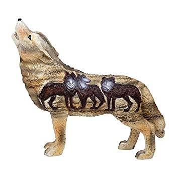 【中古】【輸入品・未使用】Pacific Giftware ウルフスピリットコレクション アードウルフ ウルフパック コレクターズフィギュア ハウリングウルフ6.25L