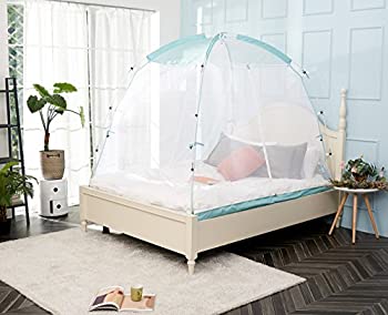 【中古】【輸入品・未使用】Besten Mosquito Net Tent With極のベッドと床頑丈簡単設定およびポータブル ツイン グリーン