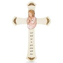 【中古】【輸入品・未使用】女児 保育園 ホワイト 祈りのクロス 8 1/8インチ