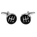 【中古】【輸入品・未使用】mrcuff車オート5スピードギアスティックシフトノブCufflinks with aプレゼンテーションギフトボックス&ポリッシュクロス(4)