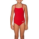 【中古】【輸入品・未使用】arena ガールズ Mast MaxLife 細いストラップ オープンレーサーバック ワンピース水着 12Y/28 レッド