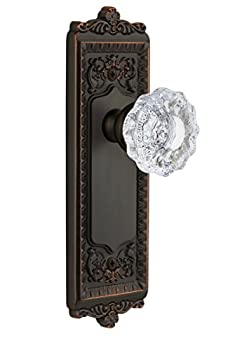 【中古】【輸入品・未使用】Grandeurウィンザープレートノブwith Versaillesクリスタルノブ、Passage???2.375インチ、Timelessブロンズ 【中古】【輸入品・未使用】Grandeurウィンザープレートノブwith Versaillesクリスタルノブ、Passage???2.375インチ、Timelessブロンズ