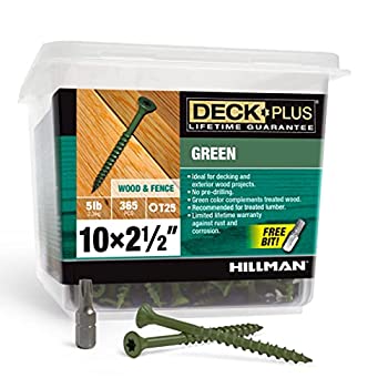【中古】【輸入品・未使用】HILLMAN FASTENERS 48402 5 LB 10x2.5 Green DeckScrew by Hillman Fasteners