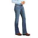 【中古】【輸入品・未使用】Ariat Women 's Flame Resistant Mid Rise Boot Cut Jean カラー: ブルー