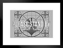 【中古】【輸入品 未使用】Please Stand Byテストパターンクラシックヴィンテージテレビ放送信号つや消しフレーム入りポスターby proframes 20 x 26インチ