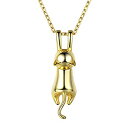 【中古】【輸入品・未使用】Minimalist Catシリーズジュエリー925スターリングシルバーかわいい3d Kittyデザインネックレス/イヤリング/リング