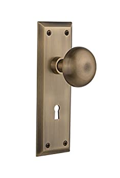 【中古】【輸入品・未使用】Nostalgic Warehouse新しいYorkプレートwith Keyhole新しいYorkノブ Privacy - 2.75%ダブルクォーテ% 718638 1