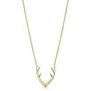 【中古】【輸入品・未使用】14?KイエローゴールドAntler調節可能な長ネックレス(調整to 17?%ダブルクォーテ%または18?%ダブルクォーテ%)