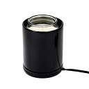 【中古】【輸入品・未使用】ソリッドブラックセラミックストーンJar Candle Warmer 5x6 ブラック JW32BK