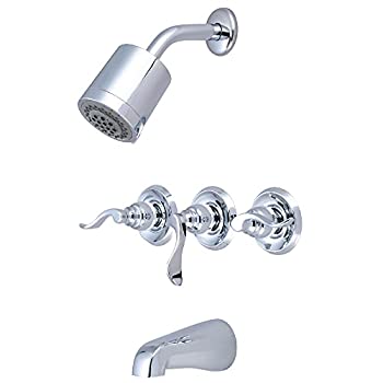 【中古】【輸入品・未使用】KingstonBrassKB8231NFLThreeHandleTubamp;ShowerFaucet