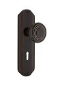 【中古】【輸入品・未使用】Nostalgic Warehouse Decoプレートwith Decoノブ Mortise - 2.25%ダブルクォーテ% 703838 1