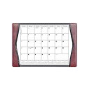 【中古】【輸入品・未使用】Burgundy Leather Desk Pad w/ Calendar%カンマ% 25.5 x 17.25