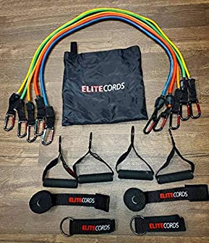 【中古】【輸入品・未使用】Elite Cords Resistance Bands 5 pack with Travel Bag with Jump Rope and..